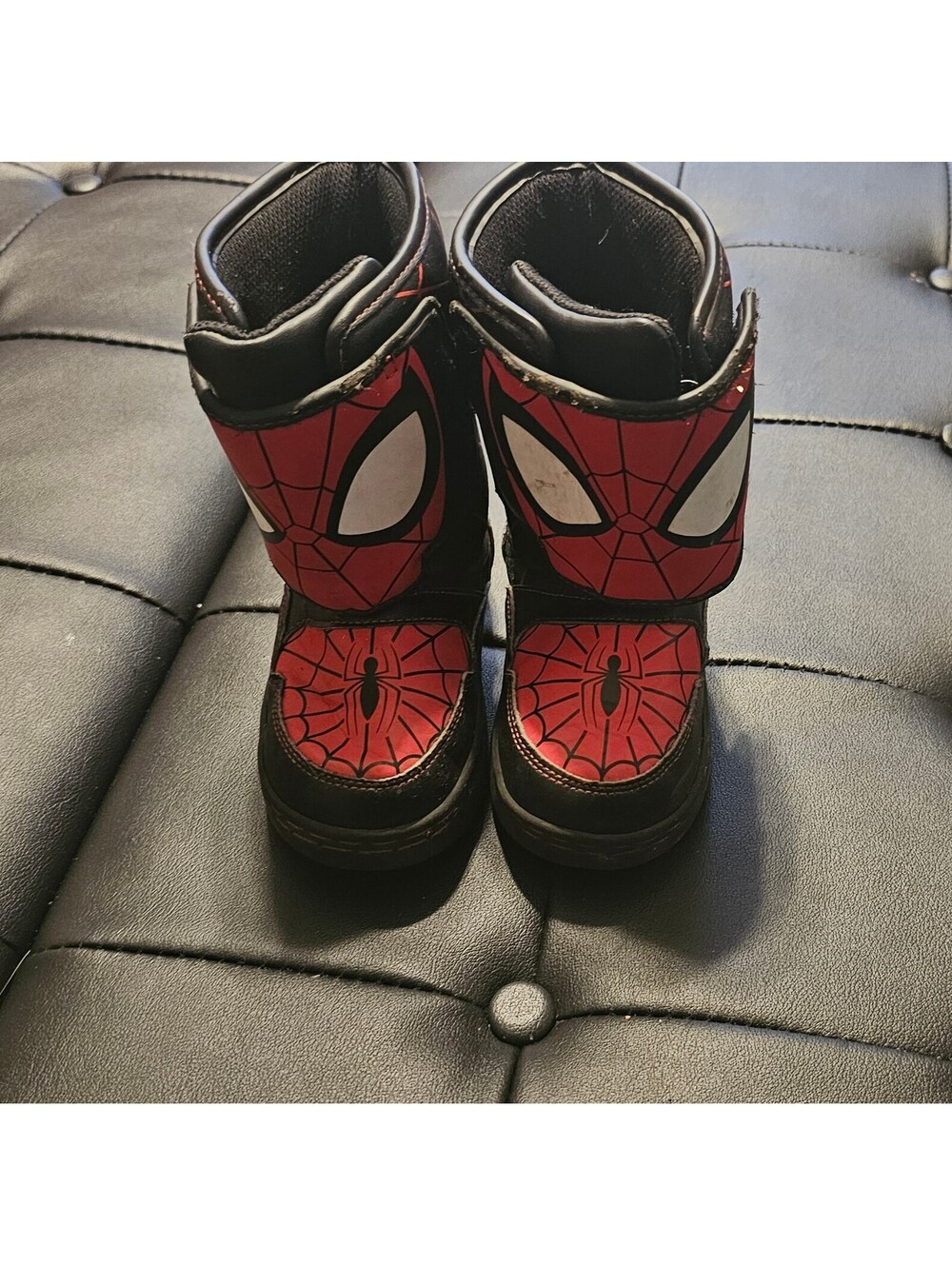 Toddler boys size 8 spiderman boots
